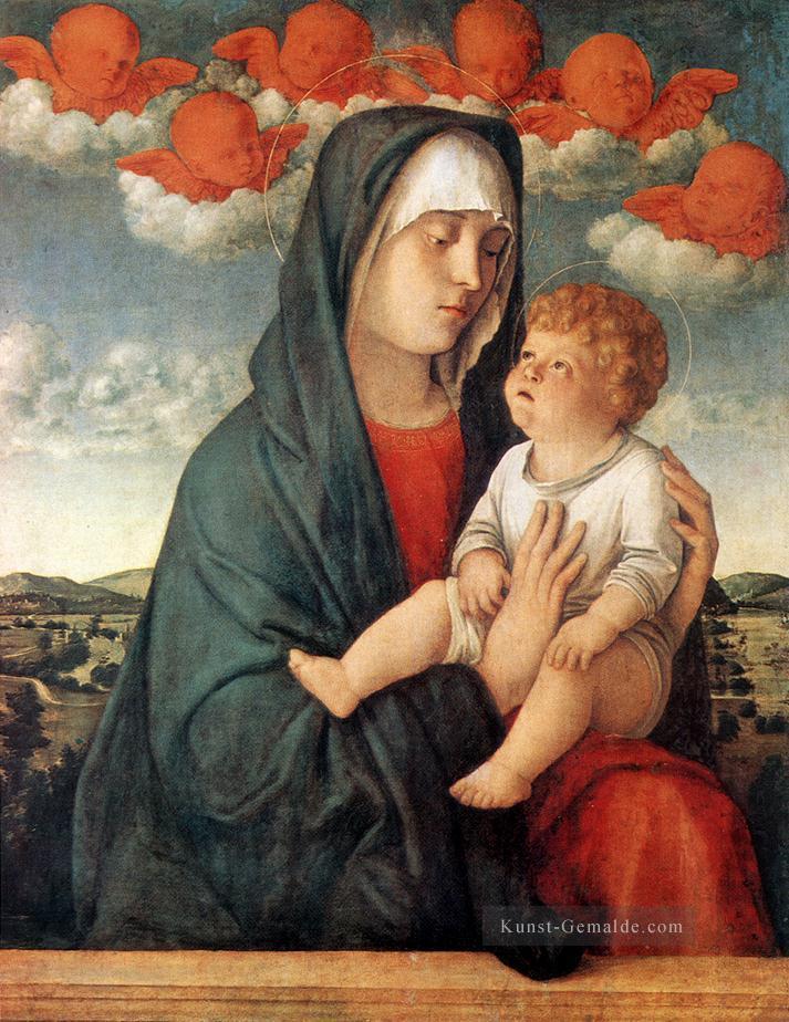Madonna der roten Engel Renaissance Giovanni Bellini Ölgemälde